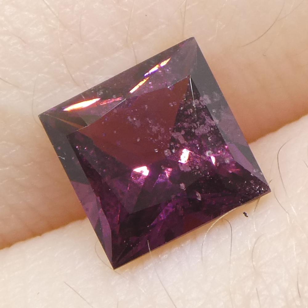Spinello rosa quadrato da Birmania non riscaldato 1,15ct in vendita 7