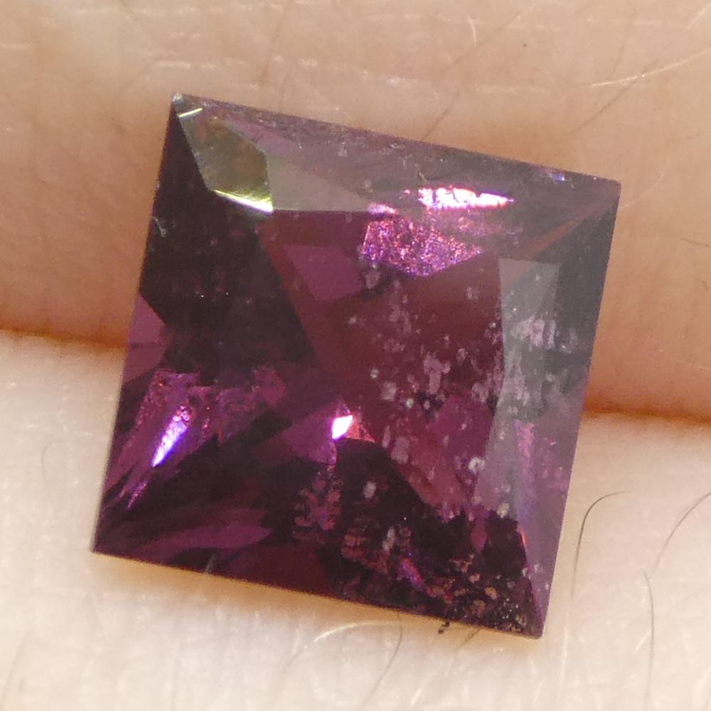 Spinello rosa quadrato da Birmania non riscaldato 1,15ct in vendita 8
