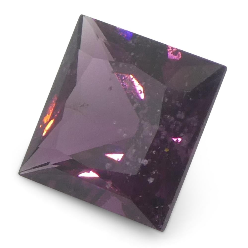 Spinello rosa quadrato da Birmania non riscaldato 1,15ct in vendita 3