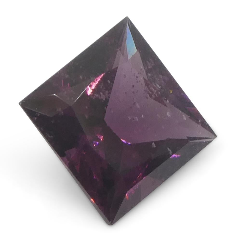 Spinello rosa quadrato da Birmania non riscaldato 1,15ct in vendita 4