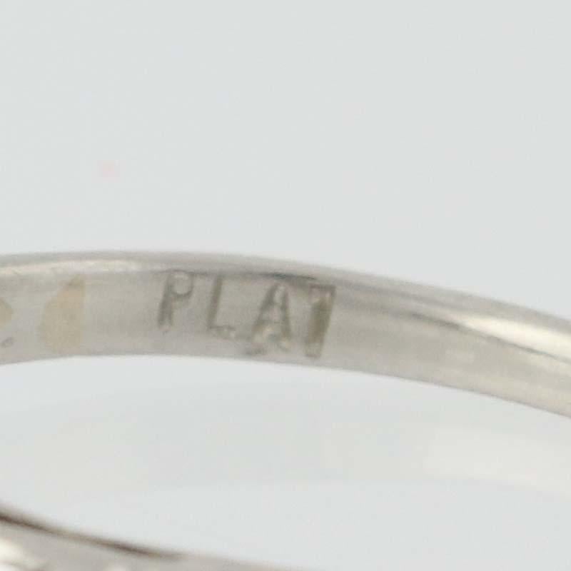 1.15 Carat Old European Cut Diamond Art Deco Engagement Ring, Platinum Vintage 1