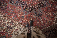 Vintage Heriz Square Carpet