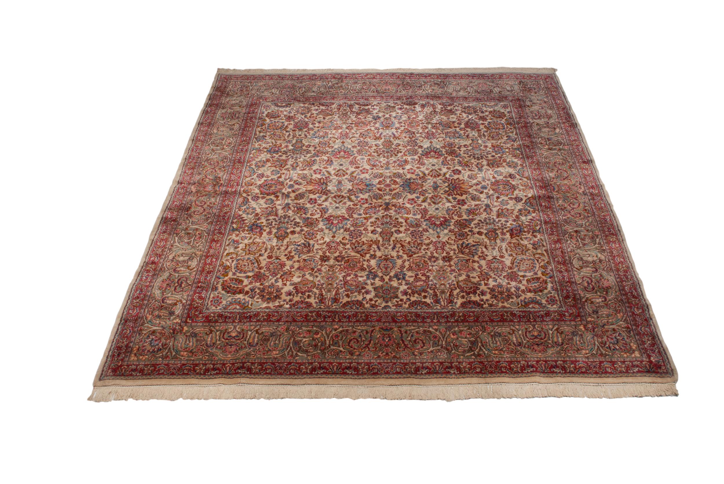 Persian Vintage Kerman Carpet For Sale
