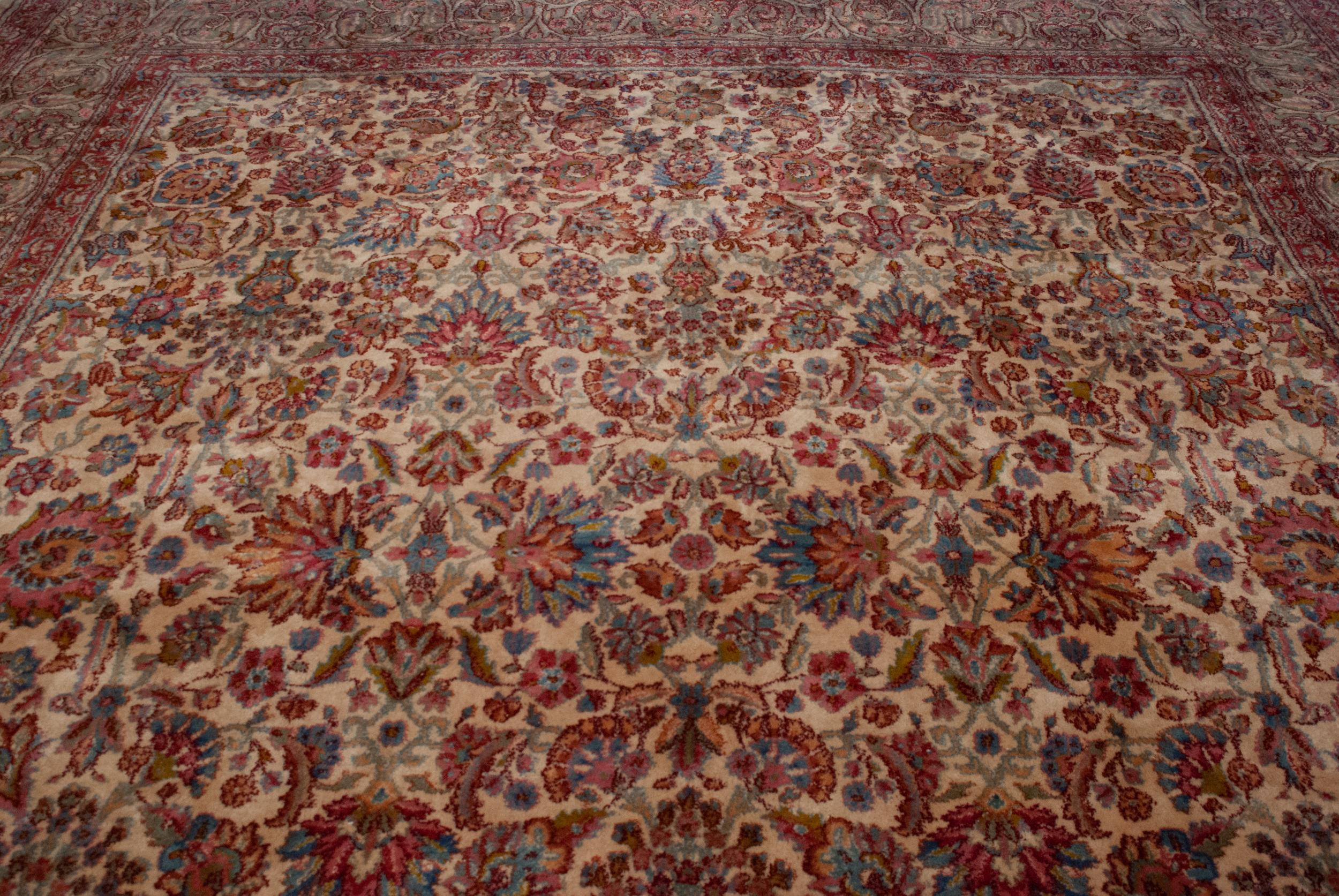 Vintage Kerman Carpet For Sale 1