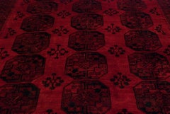 Vintage Afghani Ersari Design Carpet