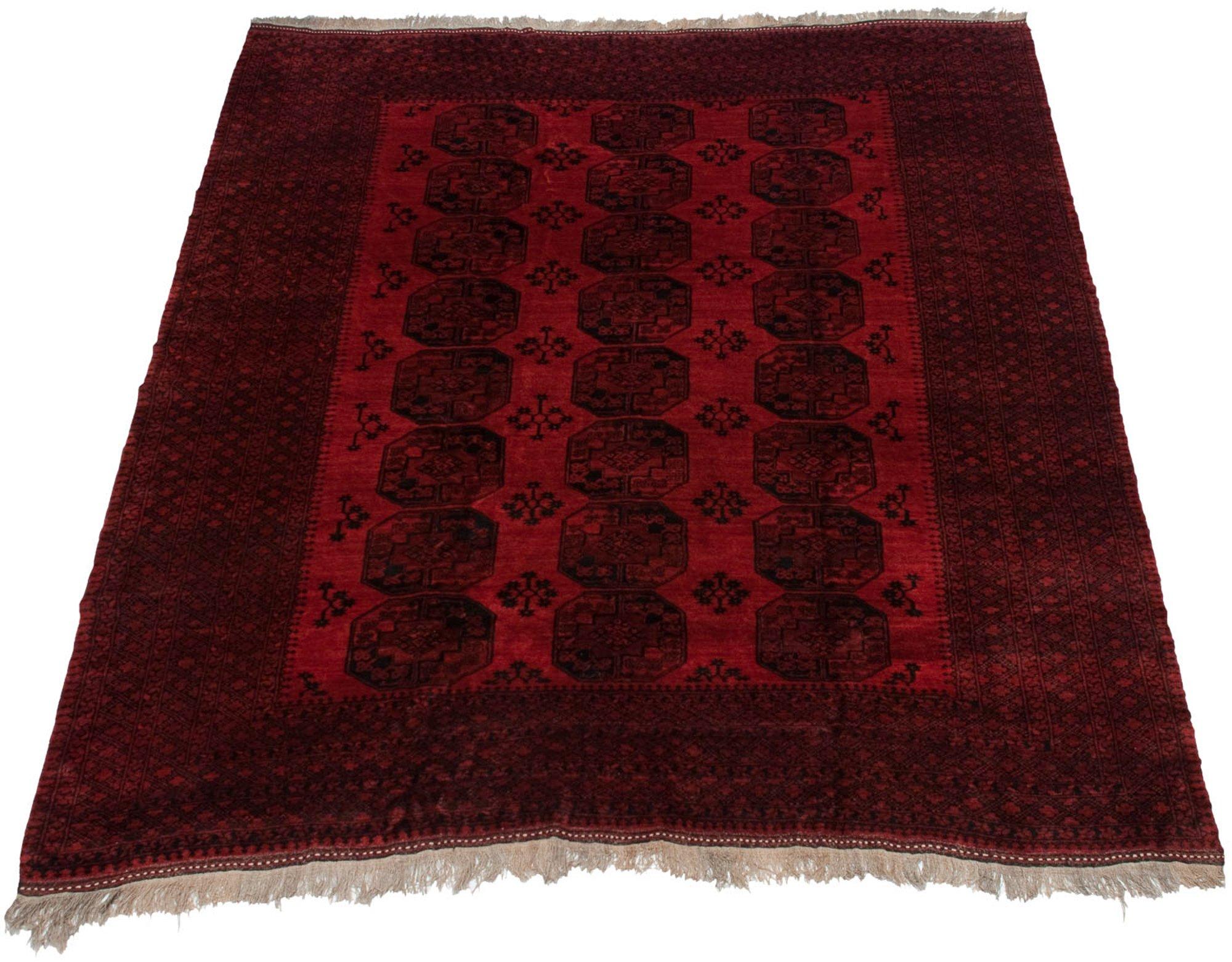 Vintage Afghani Ersari Design Carpet  For Sale 1