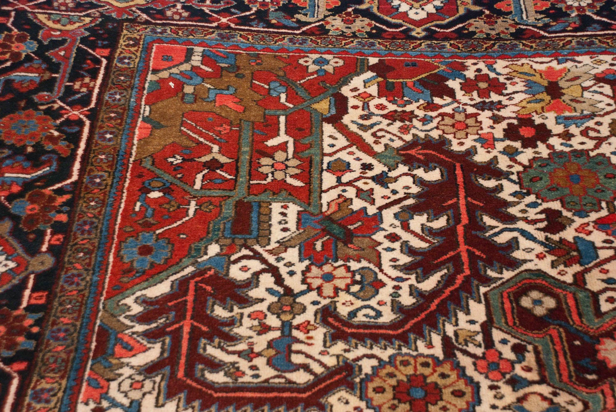 Mid-20th Century Vintage Heriz Carpet For Sale