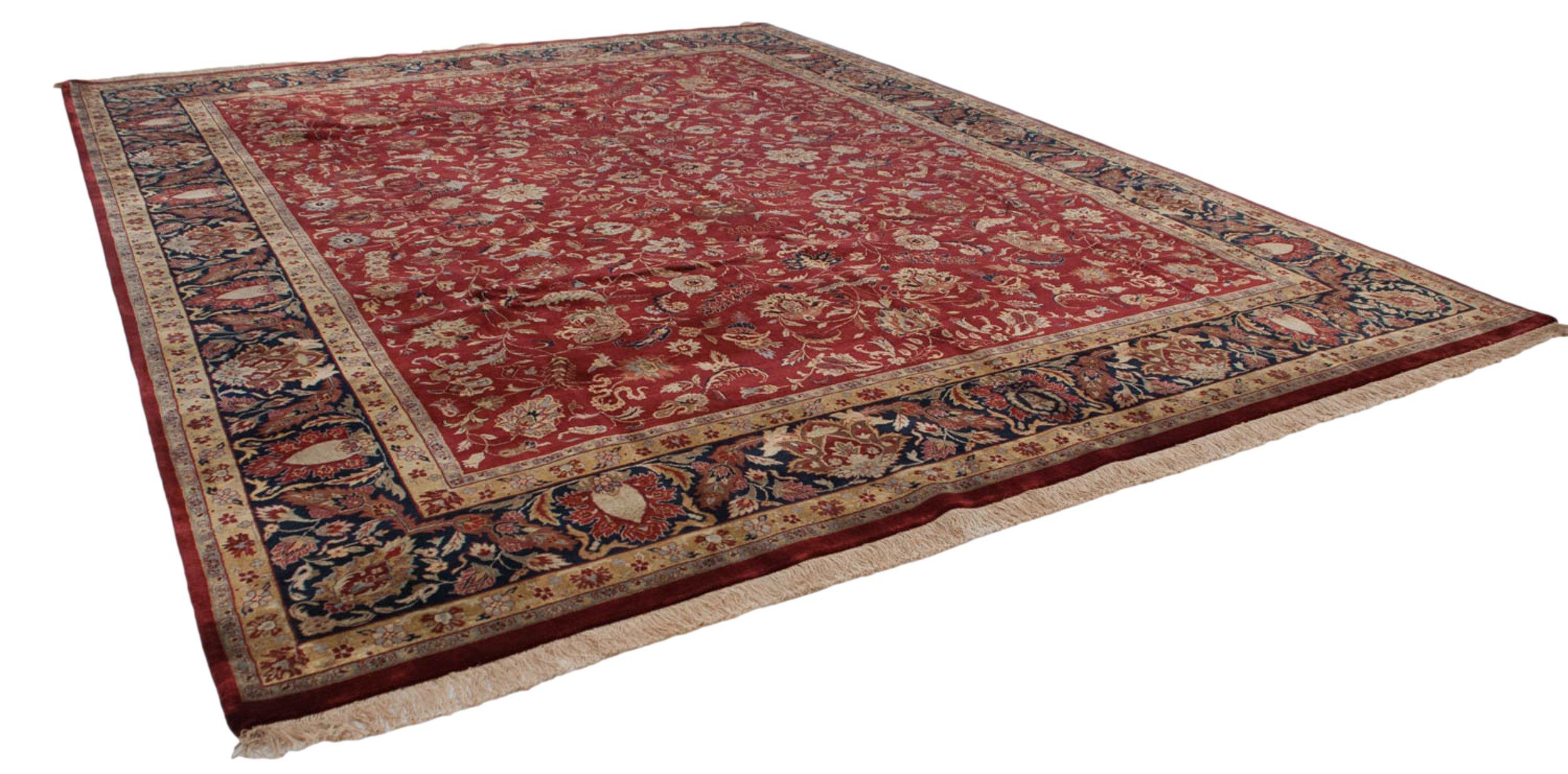 Other Fine Indian Mohajeran Sarouk Design Carpet For Sale