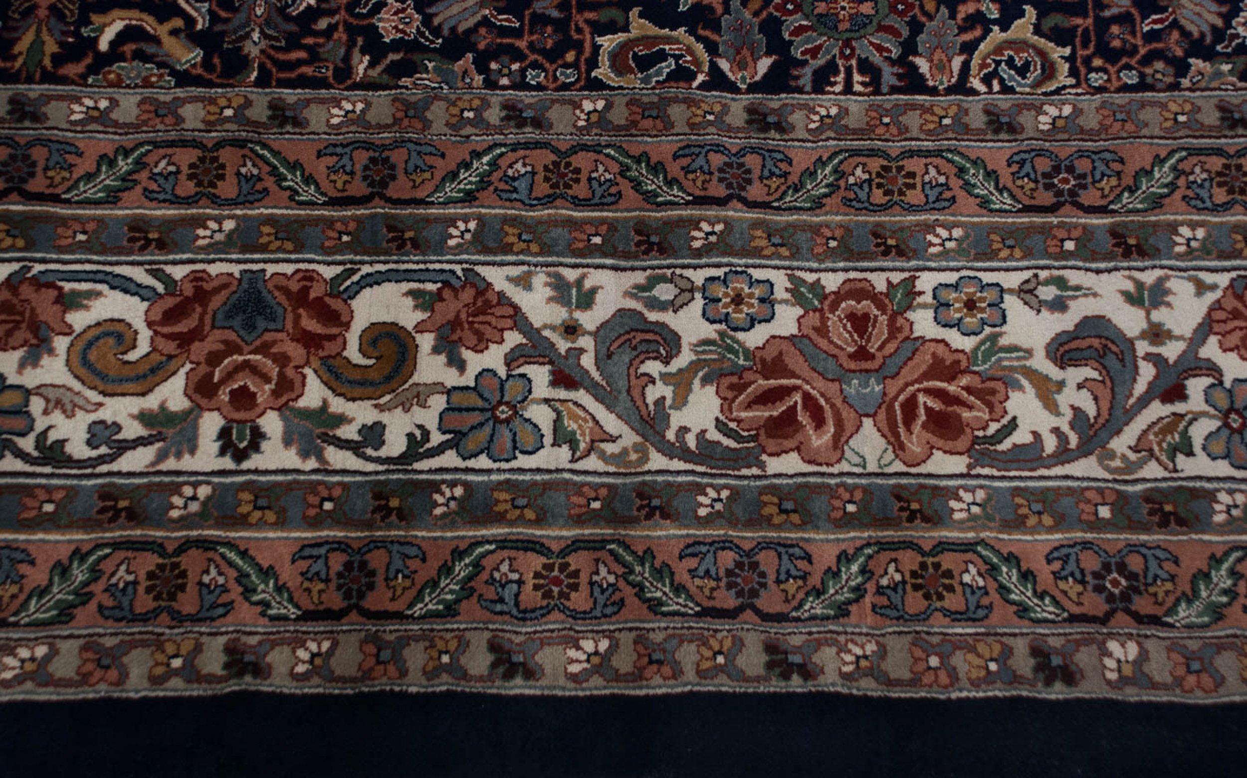 Other Vintage Indian Bijar Design Carpet For Sale