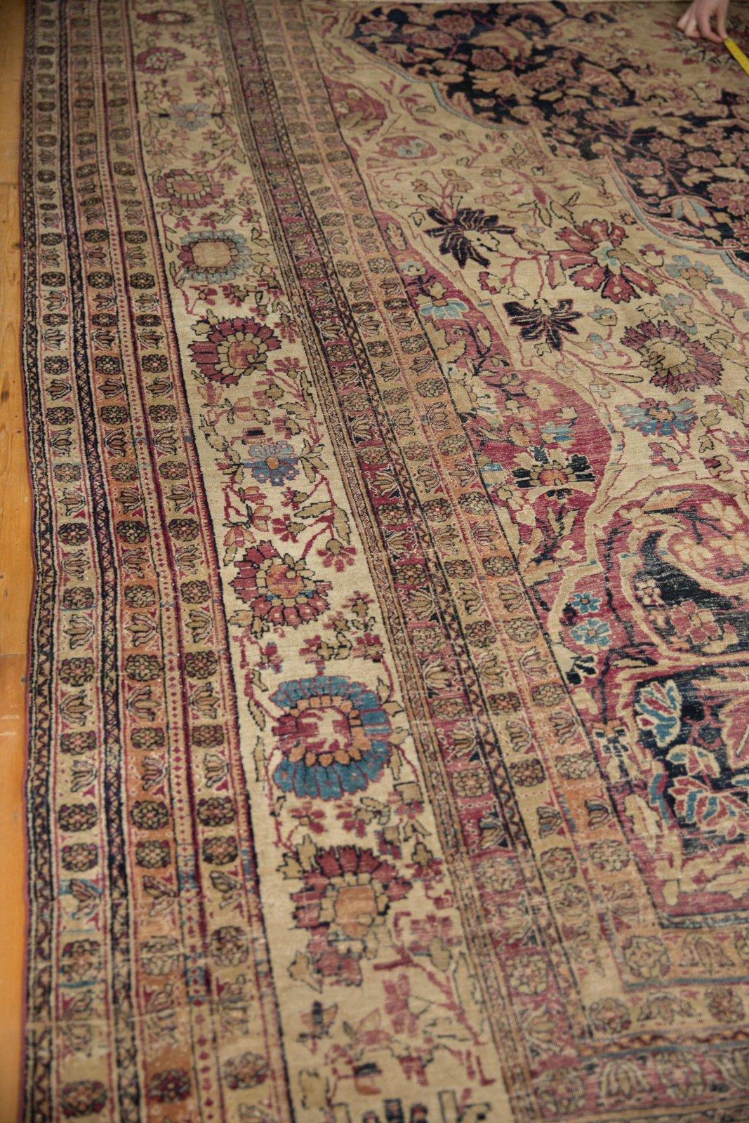 Hand-Knotted Antique Kermanshah Carpet For Sale