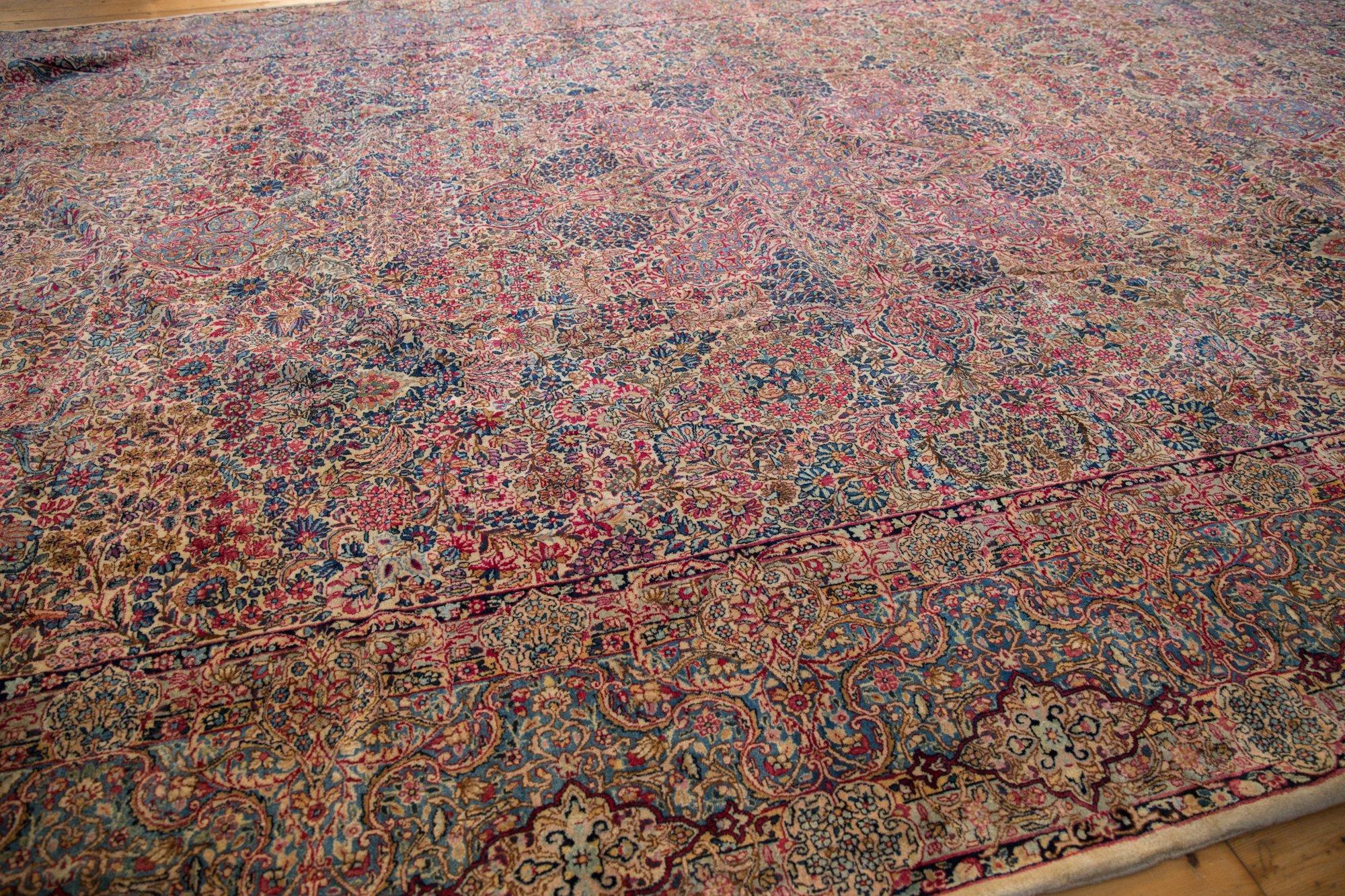 Vintage Lavar Kerman Carpet For Sale 2