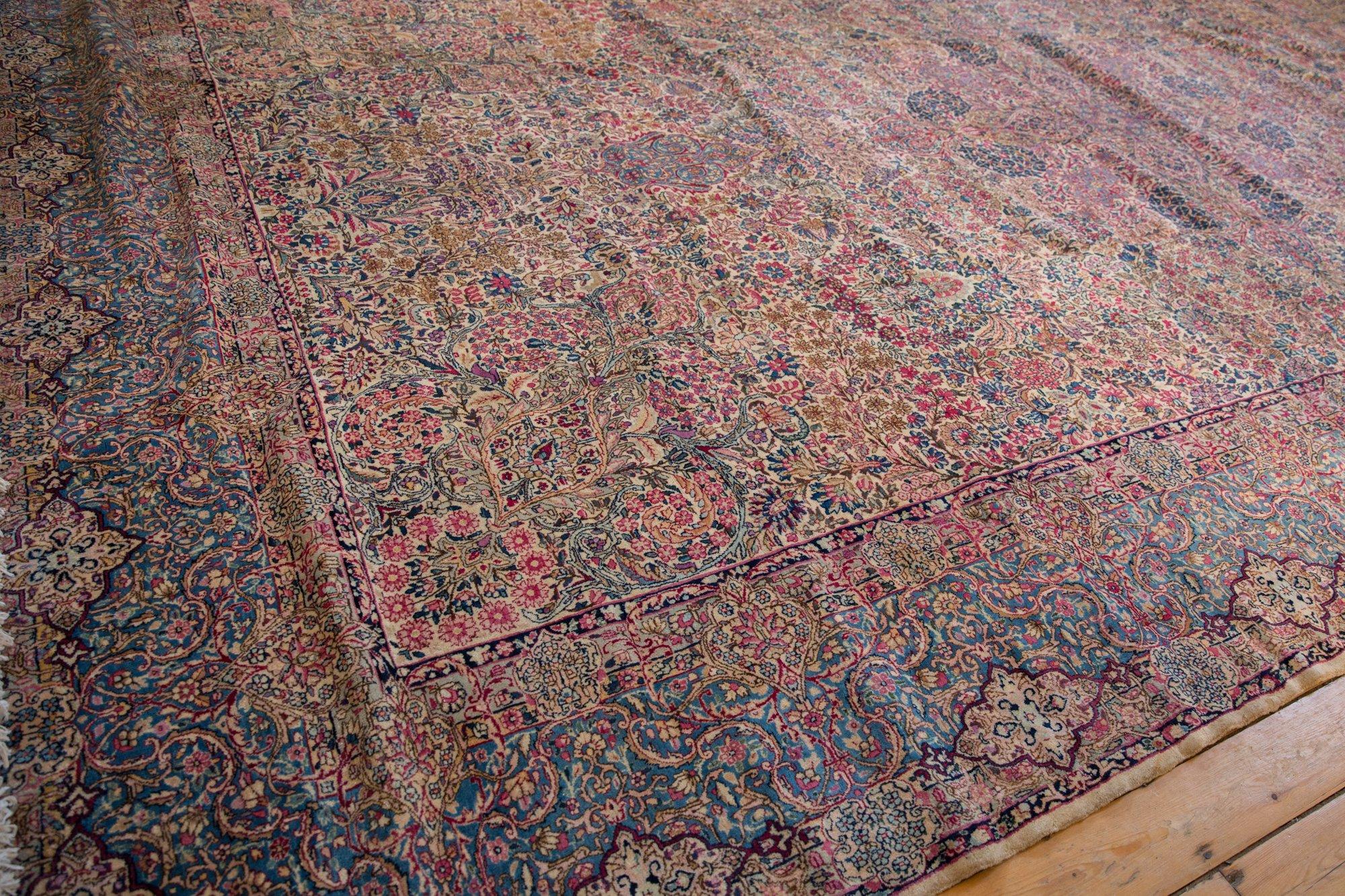 Vintage Lavar Kerman Carpet For Sale 6