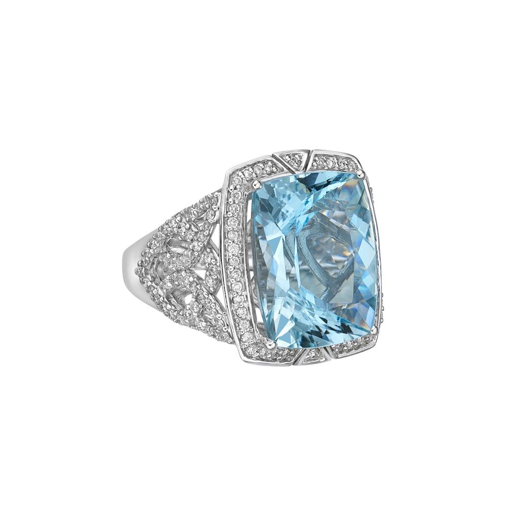Diese Kollektion bietet eine Reihe von Aquamarinen mit einem eisblauen Farbton, der so cool ist, wie er nur sein kann! Die mit Diamanten besetzten Ringe sind aus Weißgold gefertigt und haben ein klassisches, aber elegantes Aussehen. 

Klassischer