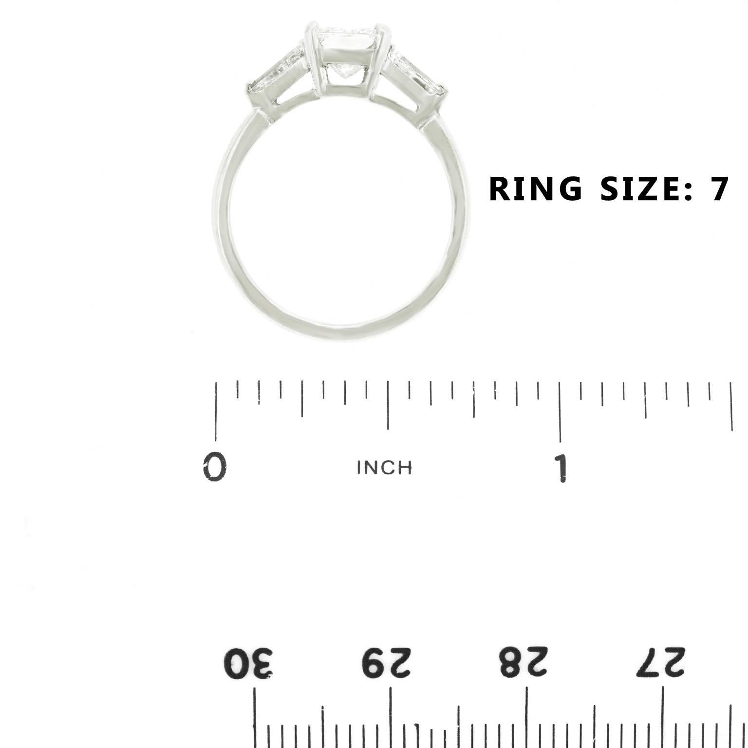 1.16 Carat Diamond Set Platinum Engagement Ring GIA 2