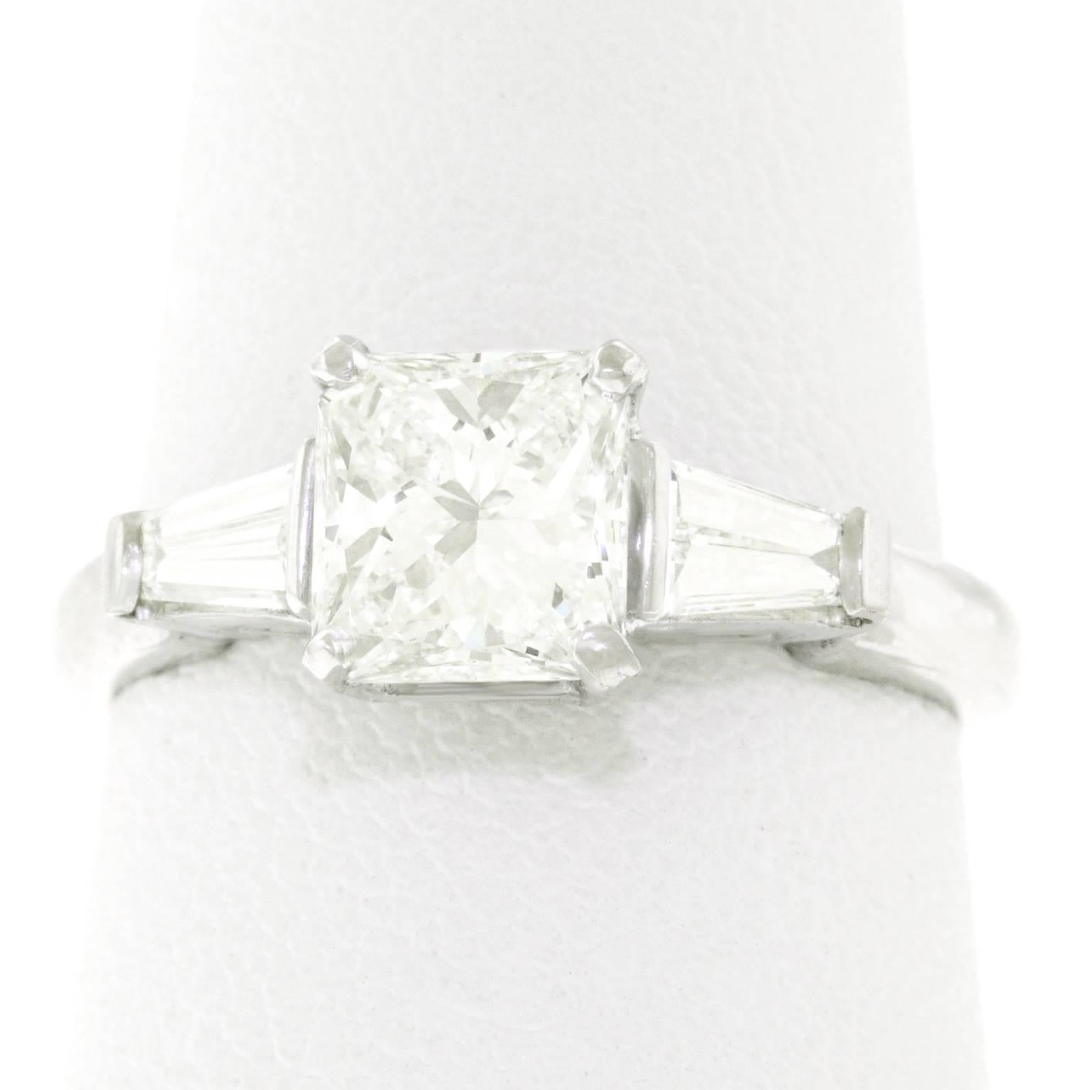 1.16 Carat Diamond Set Platinum Engagement Ring GIA 4