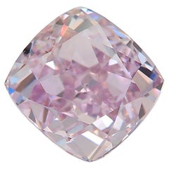 Diamant rose fantaisie violet taille coussin de 1,16 carat pureté VS1 certifié GIA