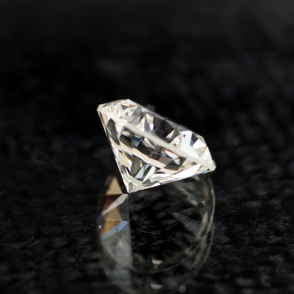Diamant rond taille brillant de 1,16 carat certifié GIA K/VS1 Excellent état - En vente à Sherman Oaks, CA