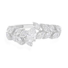 1.16 Carat Natural Diamond Wedding Band Ring 14k White Gold Fine Jewelry Gift