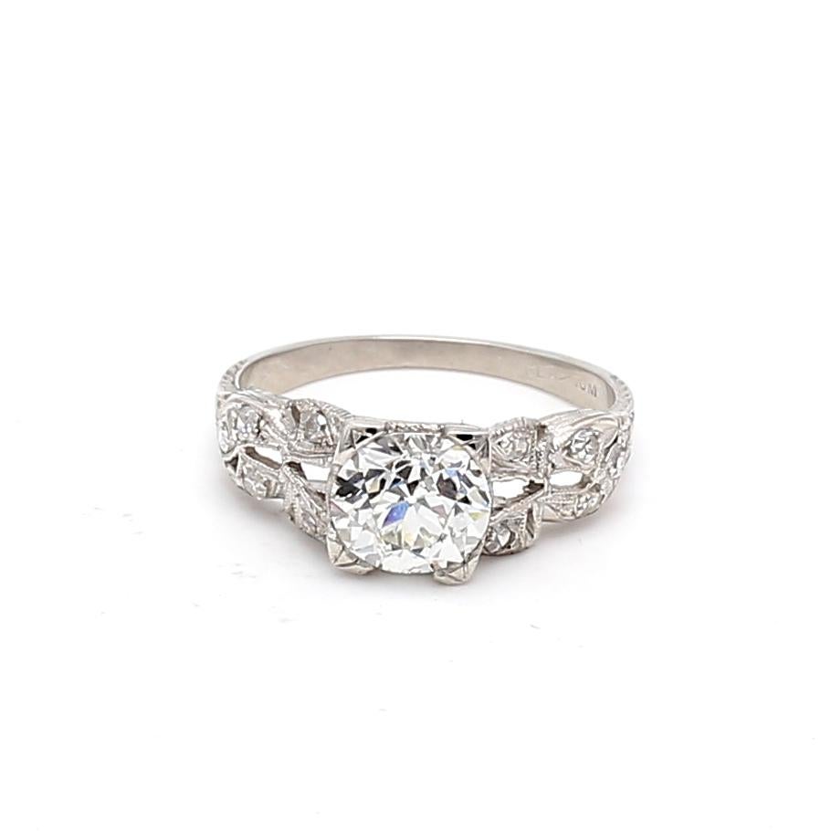 Title:
1.16 Carat Old European Cut H VS2-VVS2 Diamond Platinum Art Deco Ring
Style:
Art Deco
Metal:
Platinum
Gemstone 1:
0.07 Carat Diamond
Number of Stones:
10
Color:
H
Clarity:
VS2
Shape:
Old European Cut
Gemstone 2:
1.09 Carat Diamond
Number of