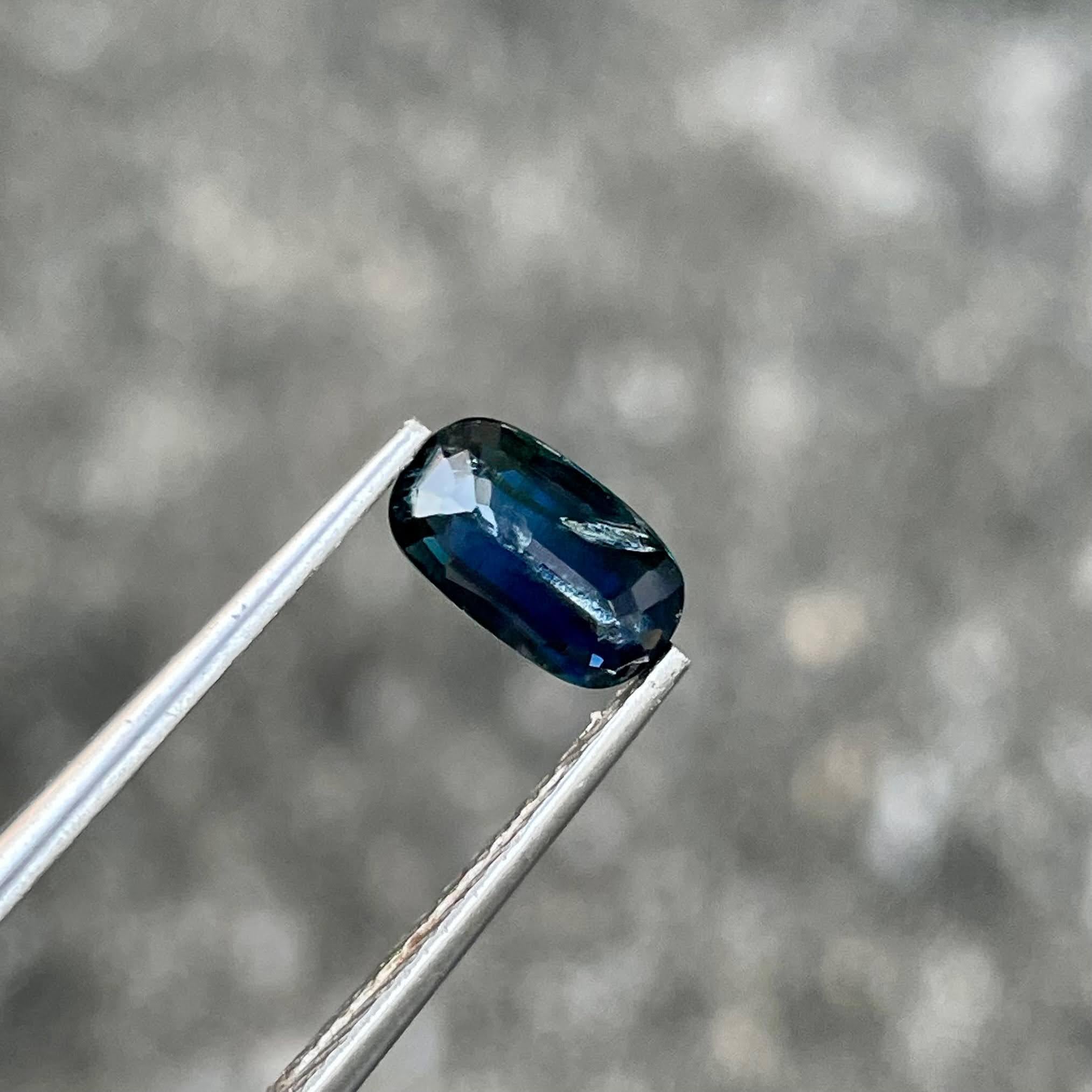 1.16 Carats Teal Blue Sapphire Stone Cushion Cut Madagascar's Gemstone Neuf - En vente à Bangkok, TH