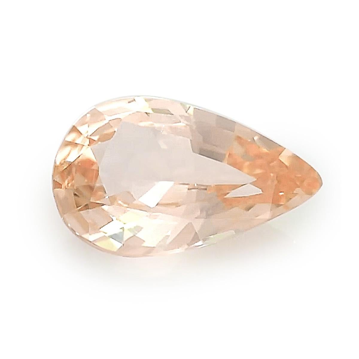 1.16 Carats Unheated Peach Sapphire In New Condition For Sale In Los Angeles, CA