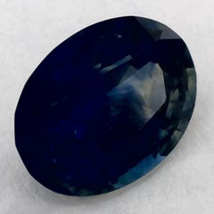 1.16 Karat Blauer Saphir Oval Loser Edelstein