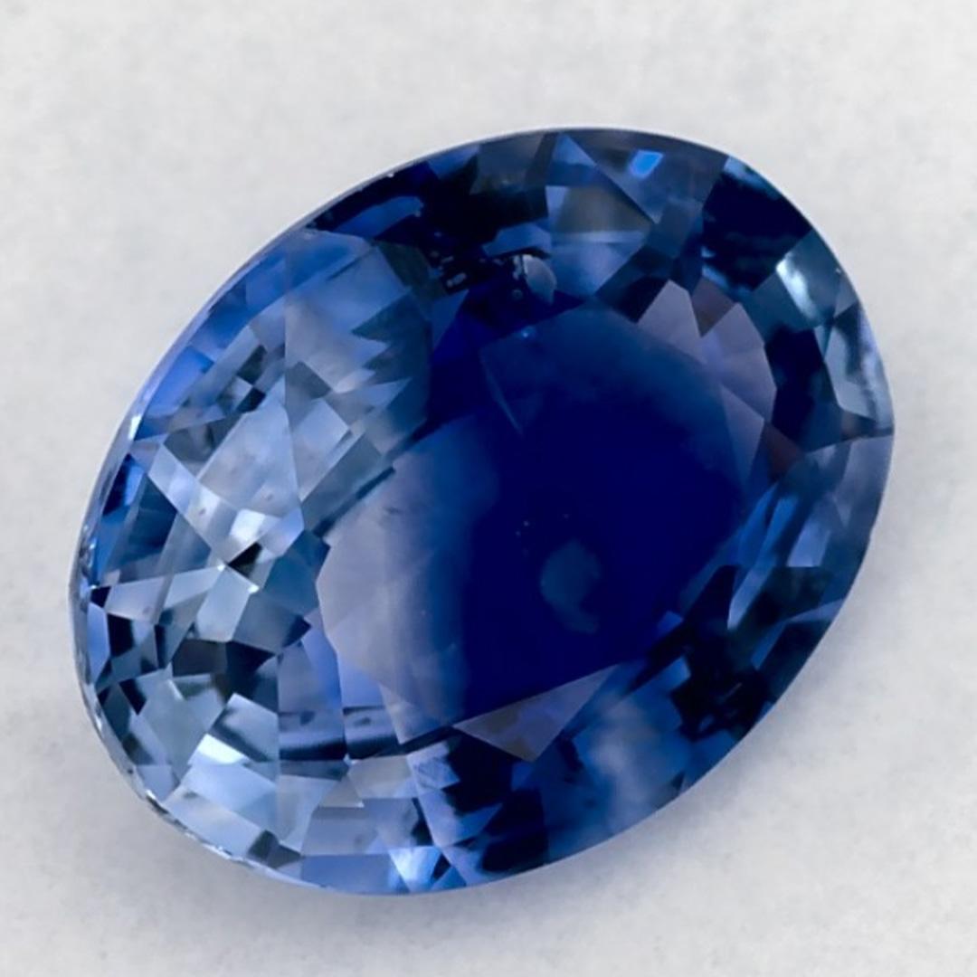 1.16 qt Zafiro Azul Oval Gema Suelta Corte oval en venta