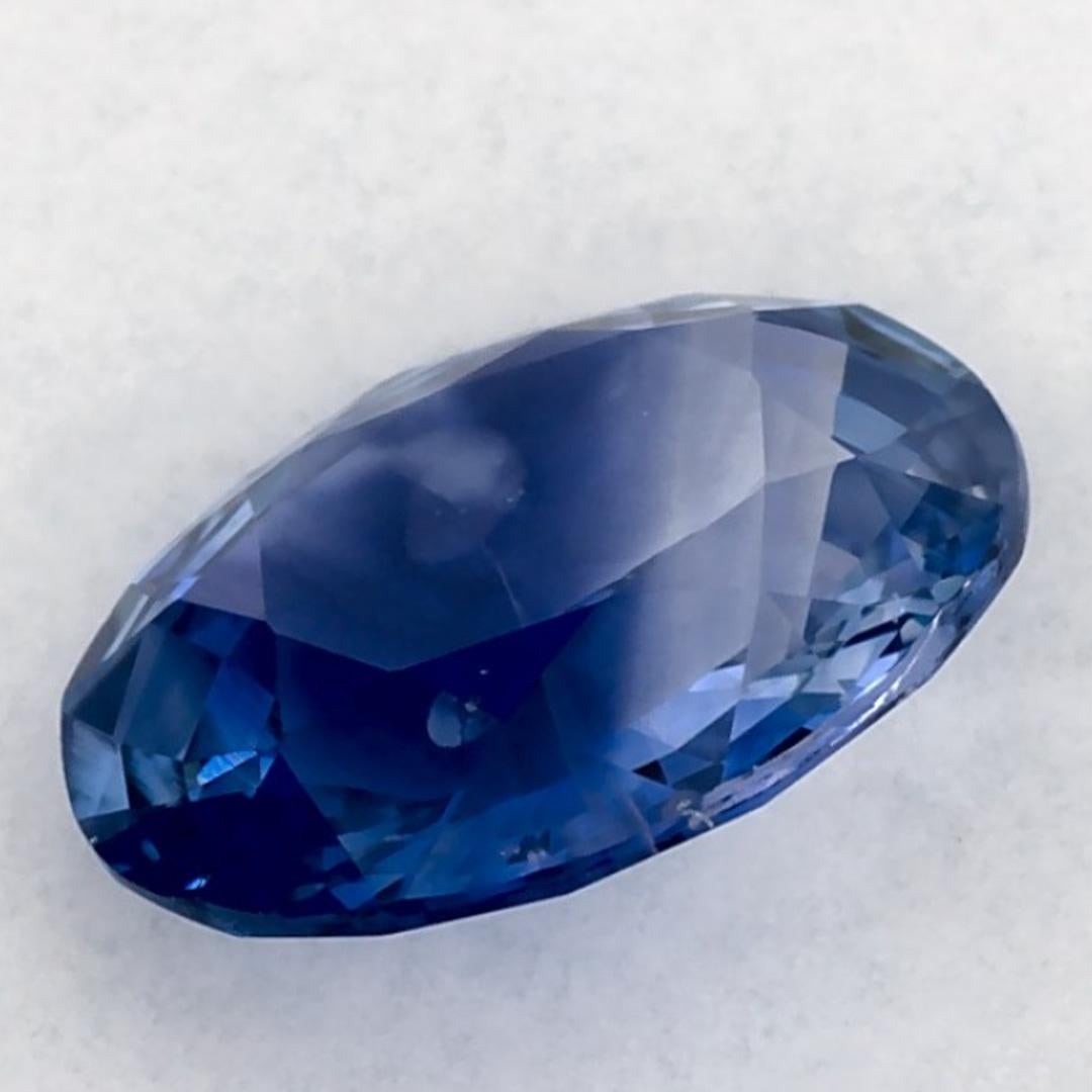 1.16 qt Zafiro Azul Oval Gema Suelta en venta 3