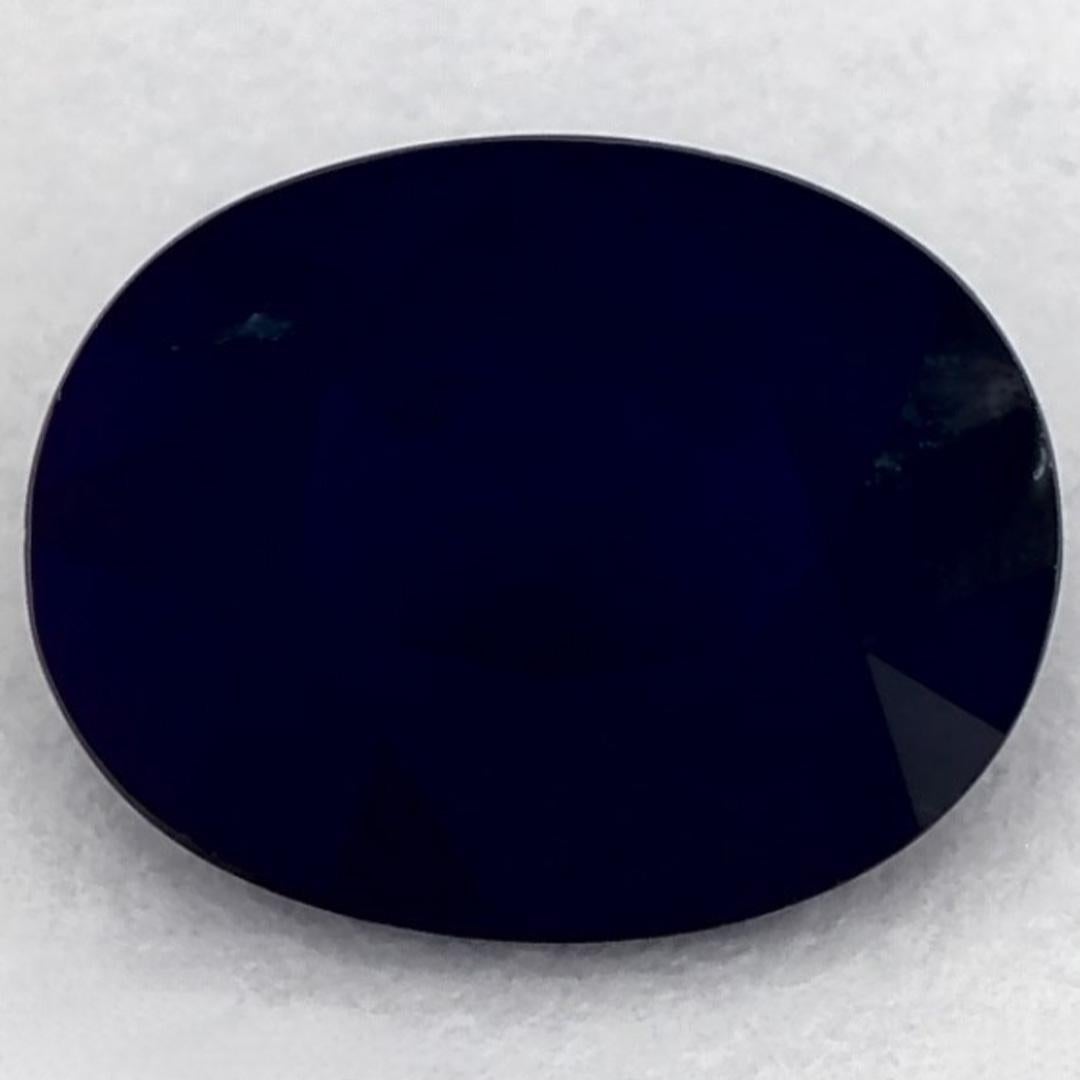 1.16 carati di zaffiro blu ovale sfuso in vendita