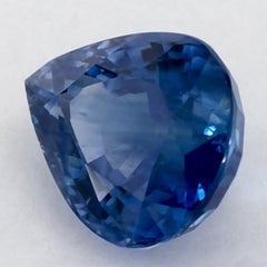 1.16 Karat Blauer Saphir Birne Loser Edelstein