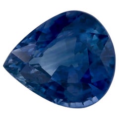 1.16 carati di zaffiro blu a forma di pera sciolto