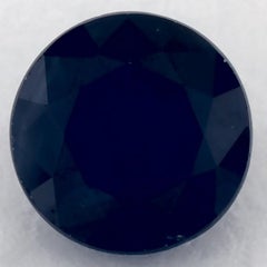 1.16 Ct Blue Sapphire Round Loose Gemstone