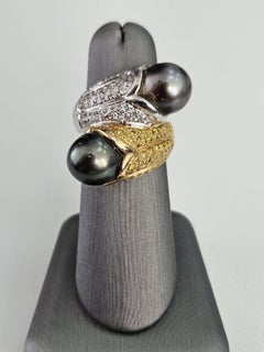 1.16 Ct Cluster Ring with Pearls
