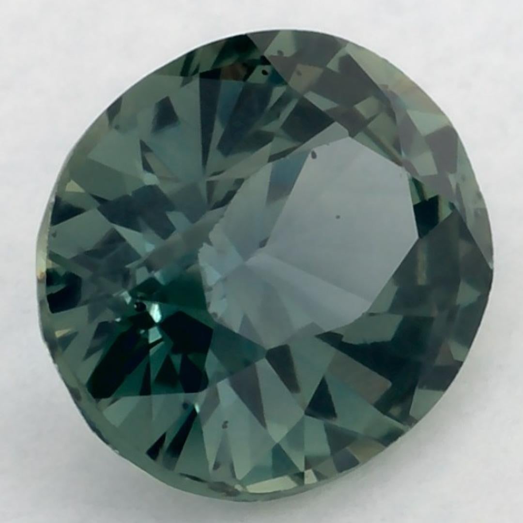 1.16 Karat Grüner Saphir Oval Loser Edelstein (Ovalschliff) im Angebot