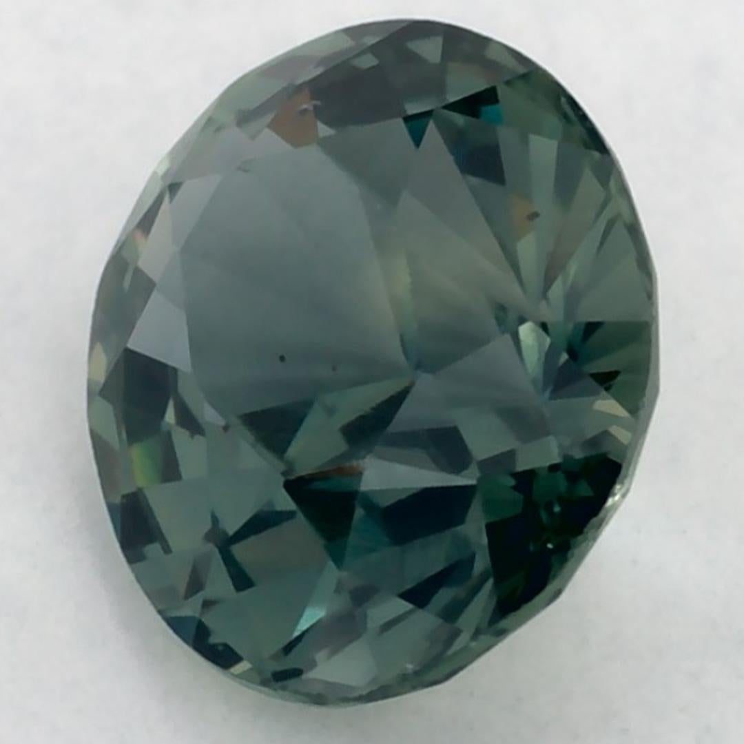 1.16 Karat Grüner Saphir Oval Loser Edelstein Damen im Angebot
