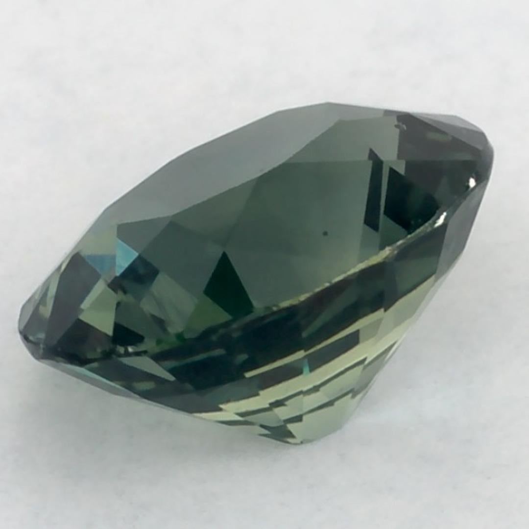 1.16 Karat Grüner Saphir Oval Loser Edelstein im Angebot 3