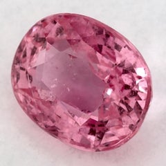 1.16 Ct Pink Sapphire Oval Loose Gemstone (pierre précieuse en vrac)