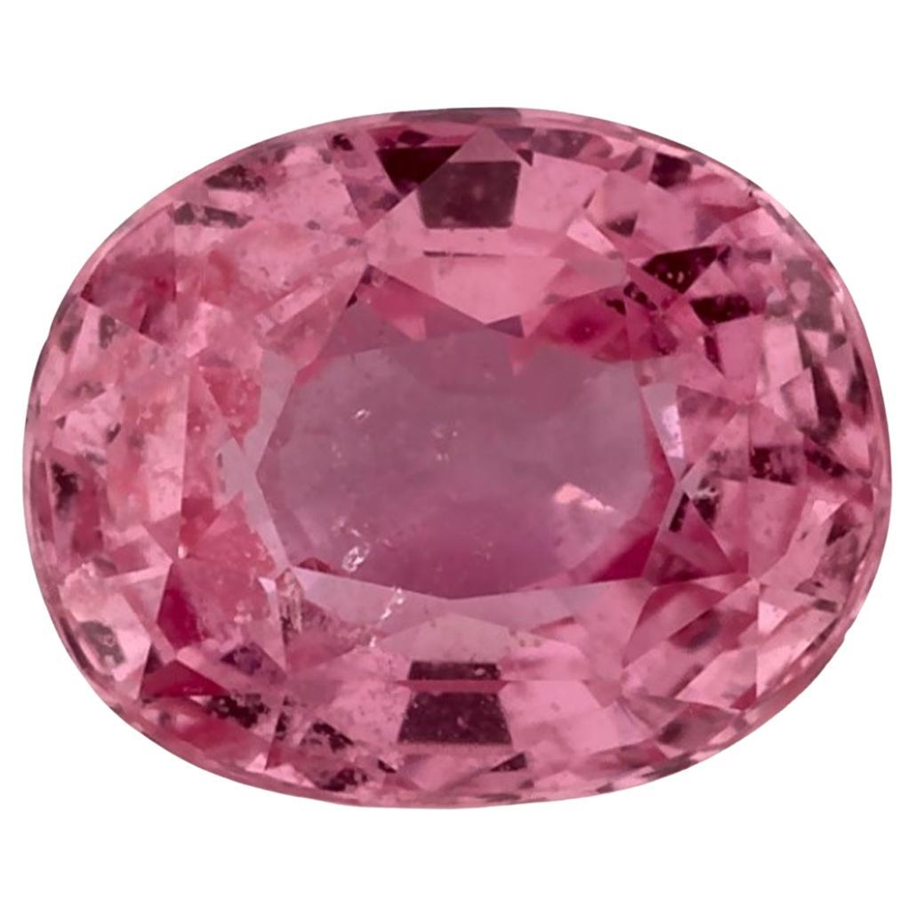 1.16 Ct Pink Sapphire Oval Loose Gemstone