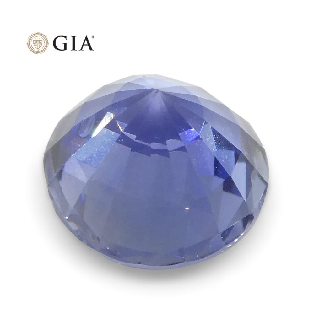 1.16 Carat Round Sapphire GIA Certified, Sri Lankan 2