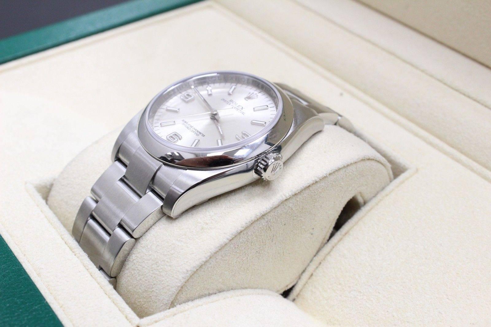 116000 Oyster Perpetual Stainless Steel Box and Papers 2015 In Excellent Condition In San Diego, CA