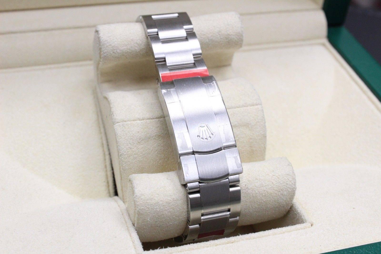 Men's 116000 Oyster Perpetual Stainless Steel Box and Papers 2015