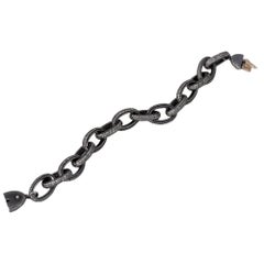 11.62 Carat Diamond Link Tennis Bracelet in Victorian Style