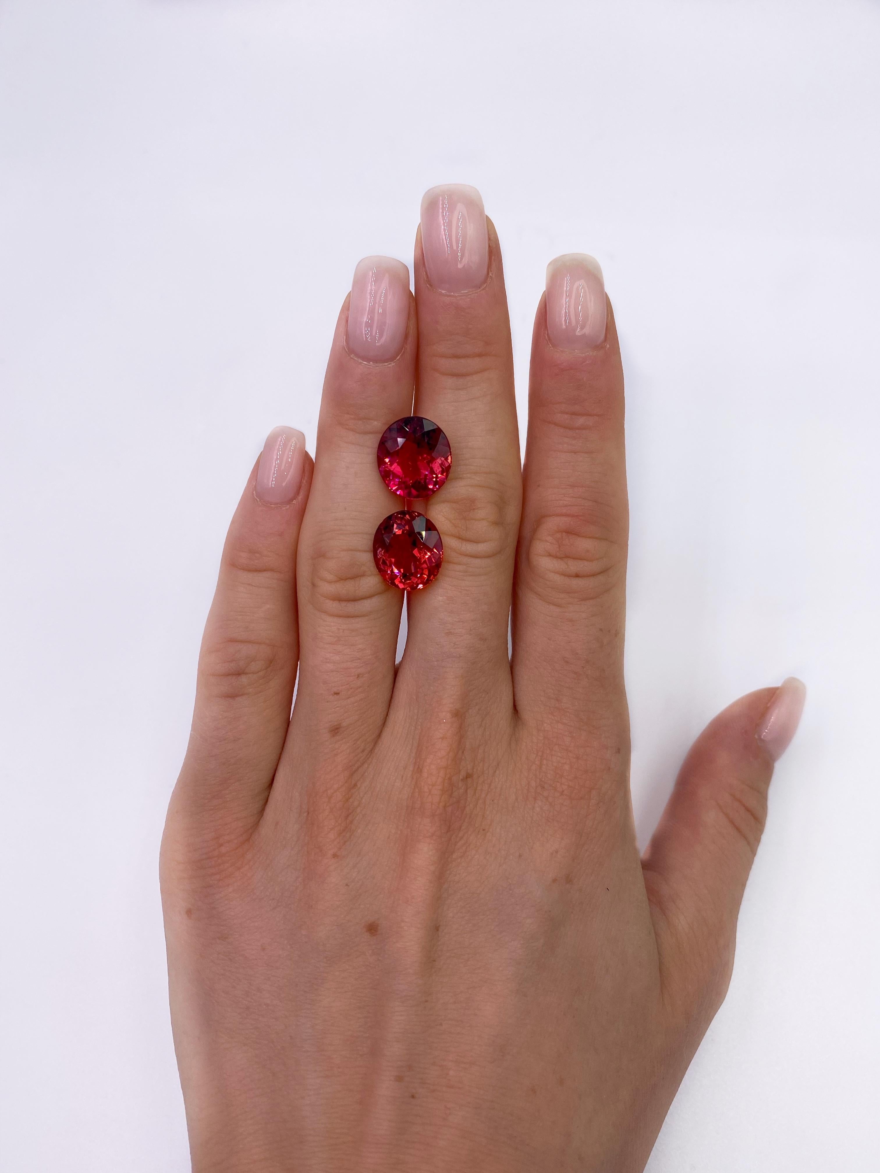 11,66 Karat roter Turmalin für Damen oder Herren im Angebot