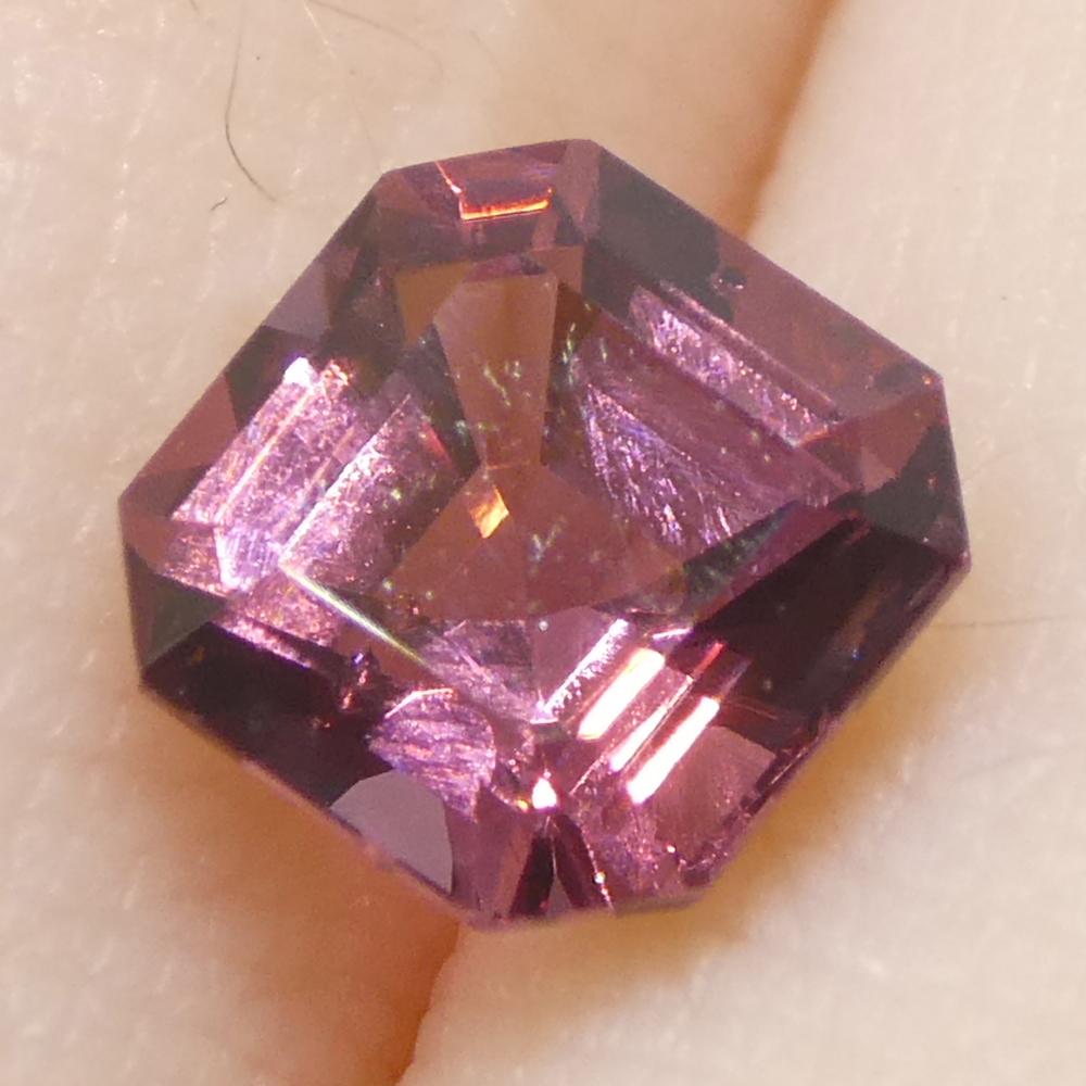 1,16 Karat Asscher-Schliff/quare Rosa Spinell aus Birma, unerhitzt im Angebot 9