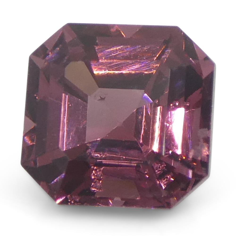 1,16 Karat Asscher-Schliff/quare Rosa Spinell aus Birma, unerhitzt im Angebot 1