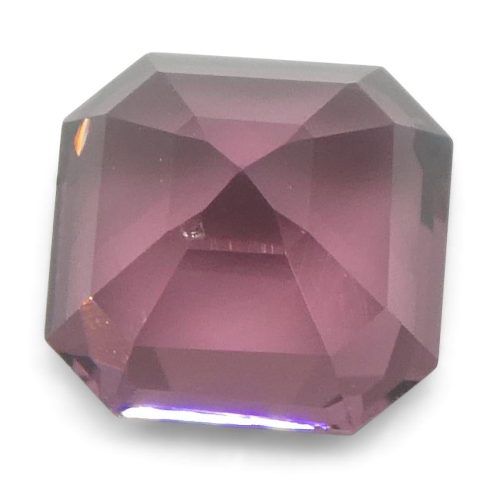 1,16 Karat Asscher-Schliff/quare Rosa Spinell aus Birma, unerhitzt im Angebot 6