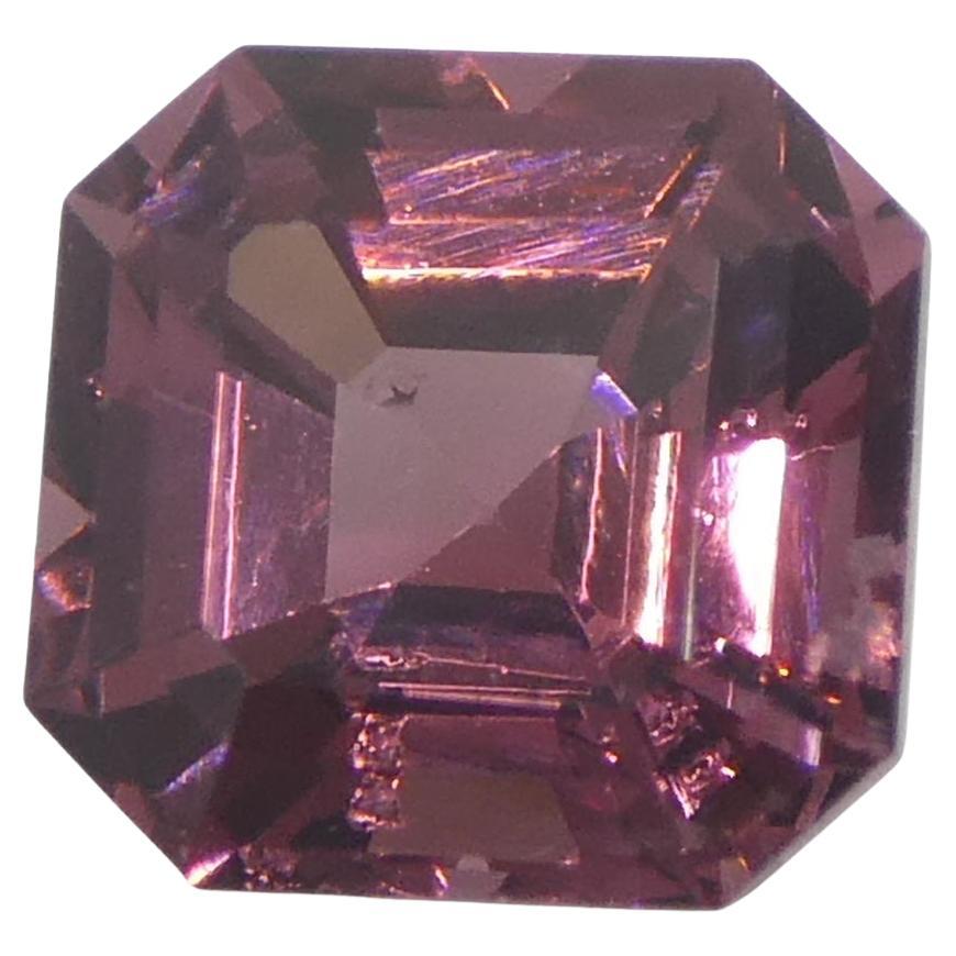 1,16 Karat Asscher-Schliff/quare Rosa Spinell aus Birma, unerhitzt im Angebot