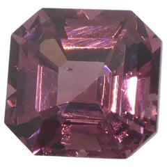 Espinela rosa de Birmania sin calentar, talla Asscher/cuadrada, 1,16 ct