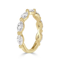 1,16ct Marquise Cut Diamond Band in 18k Gelbgold