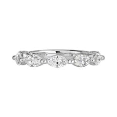 1.16ct Marquise Cut Diamond Band in Platinum